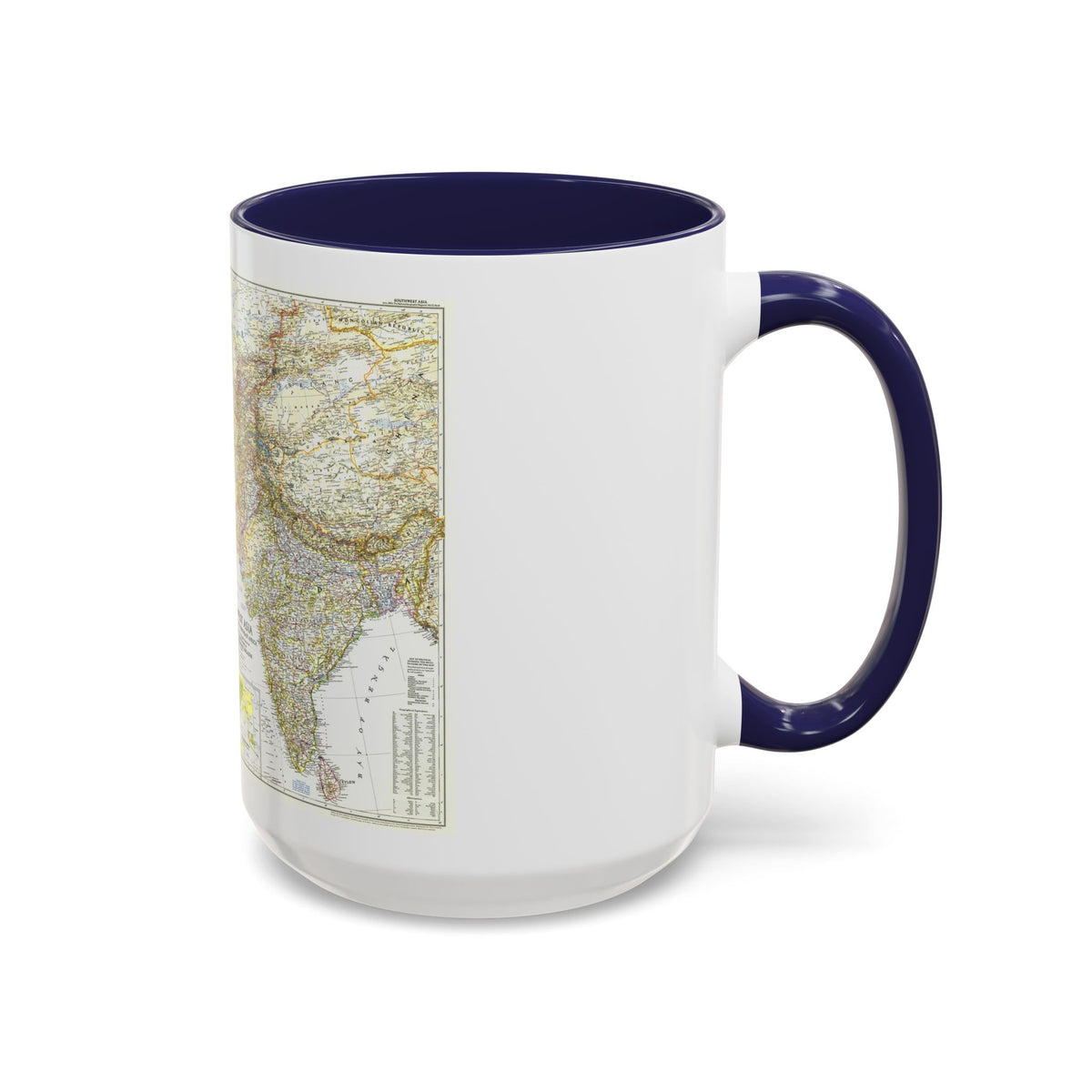Asia - Southwest (1952) (Map) Accent Coffee Mug