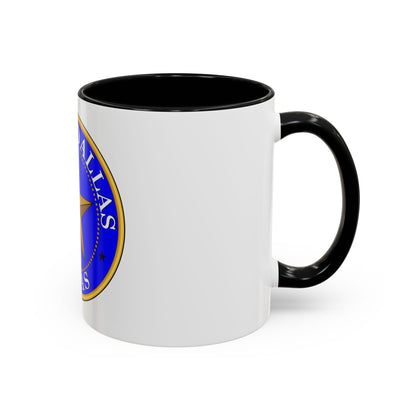 Seal of Dallas - Accent Coffee Mug