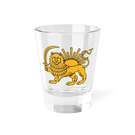 Lion and Sun Emblem of Iran Pahlavi (Iran) (Coat of Arms) Shot Glass 1.5oz