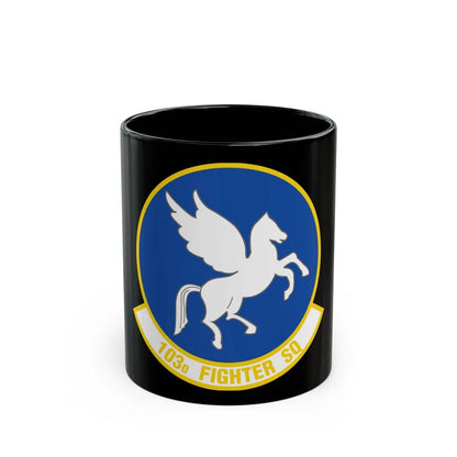 103d Fighter Squadron (U.S. Air Force) Black Coffee Mug-11oz-Go Mug Yourself