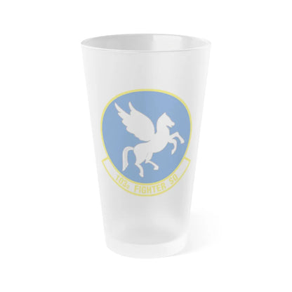 103d Fighter Squadron (U.S. Air Force) Frosted Pint Glass 16oz-16oz-Frosted-Go Mug Yourself