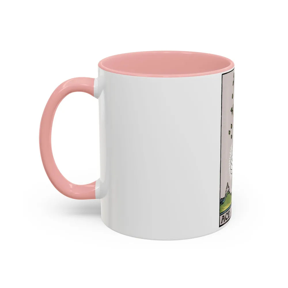 The Ace of Wands (Tarot Card) Accent Coffee Mug-Go Mug Yourself