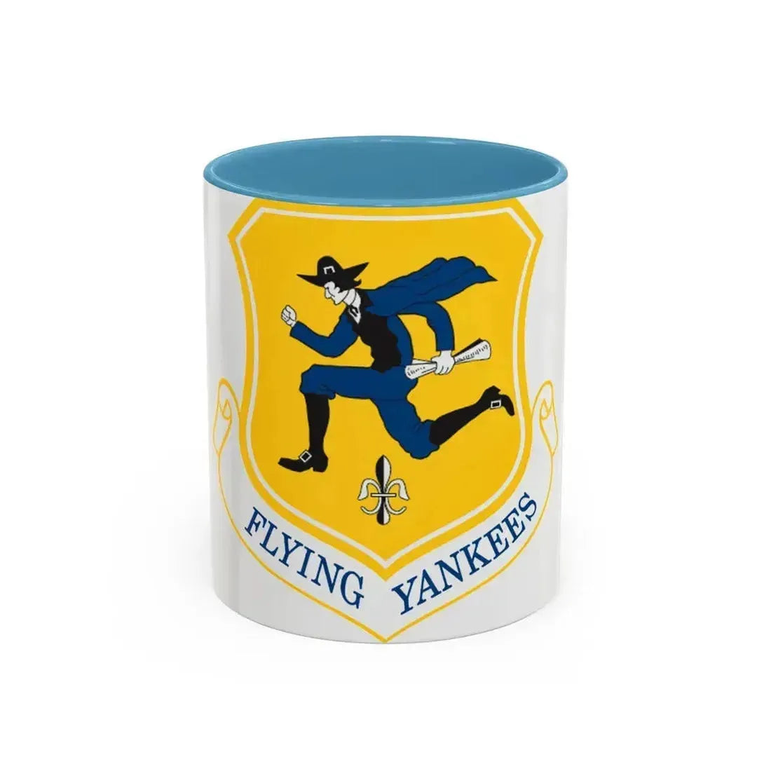 103rd Airlift Wing (U.S. Air Force) Accent Coffee Mug 11oz Light Blue - Go Mug Yourself