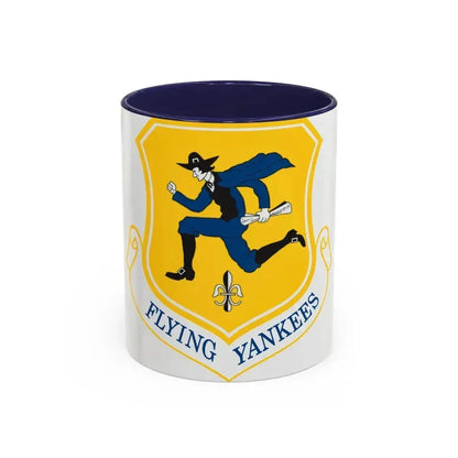 103rd Airlift Wing (U.S. Air Force) Accent Coffee Mug 11oz Navy - Go Mug Yourself