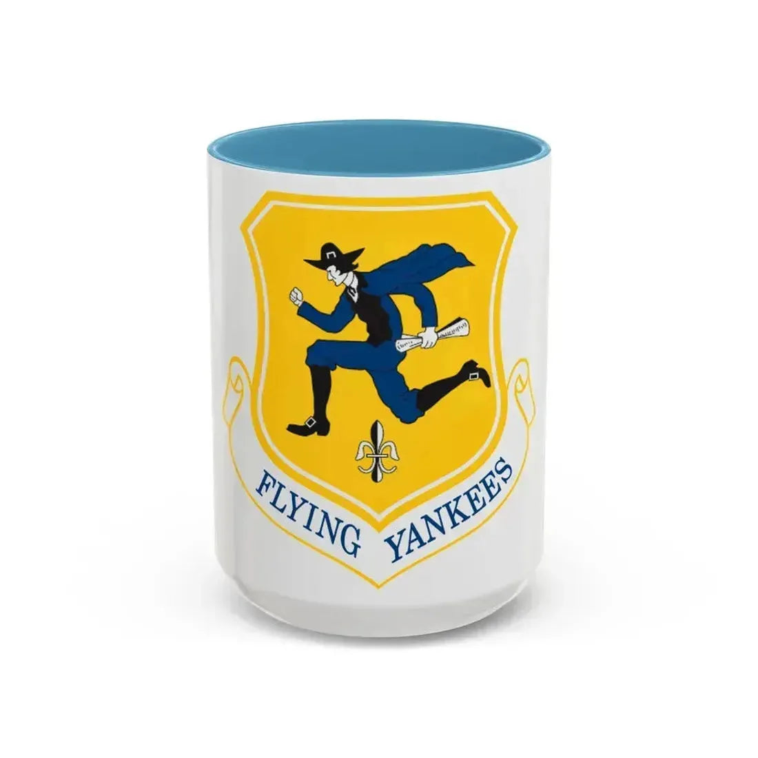 103rd Airlift Wing (U.S. Air Force) Accent Coffee Mug 15oz Light Blue - Go Mug Yourself