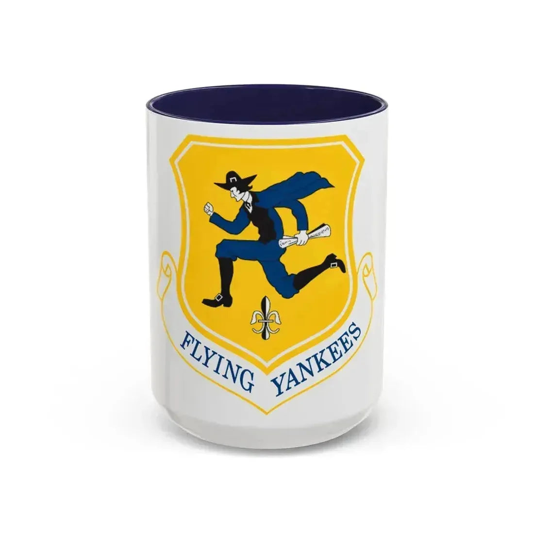 103rd Airlift Wing (U.S. Air Force) Accent Coffee Mug 15oz Navy - Go Mug Yourself
