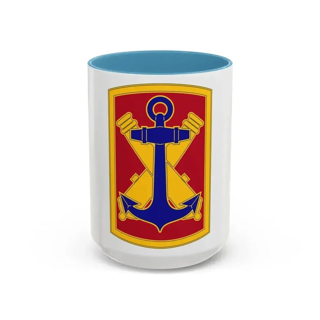 103rd Field Artillery Brigade (U.S. Army) Accent Coffee Mug 15oz Light Blue - Go Mug Yourself