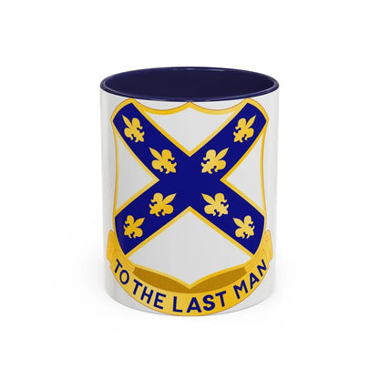 103rd Infantry Regiment (U.S. Army) Accent Coffee Mug-11oz-Navy-Go Mug Yourself