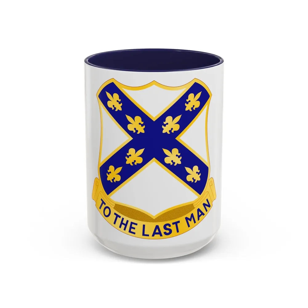 103rd Infantry Regiment (U.S. Army) Accent Coffee Mug-15oz-Navy-Go Mug Yourself