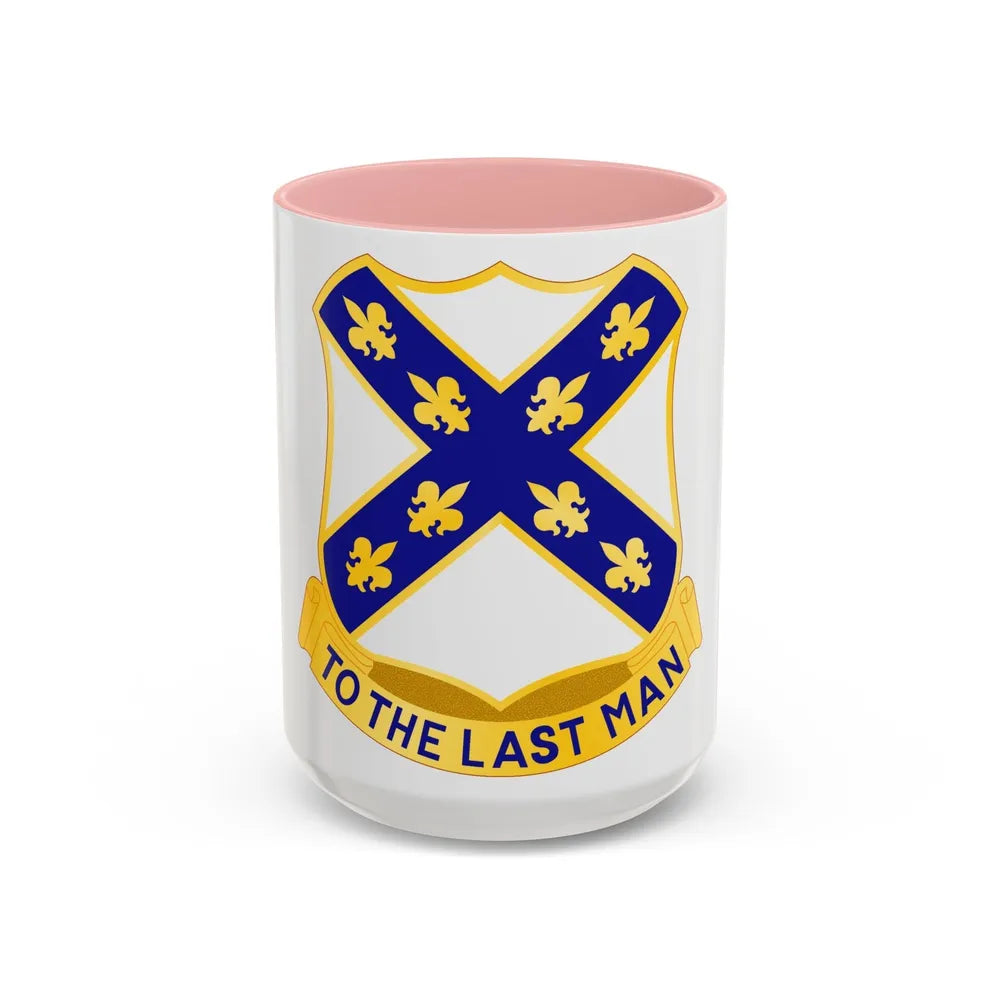 103rd Infantry Regiment (U.S. Army) Accent Coffee Mug-15oz-Pink-Go Mug Yourself