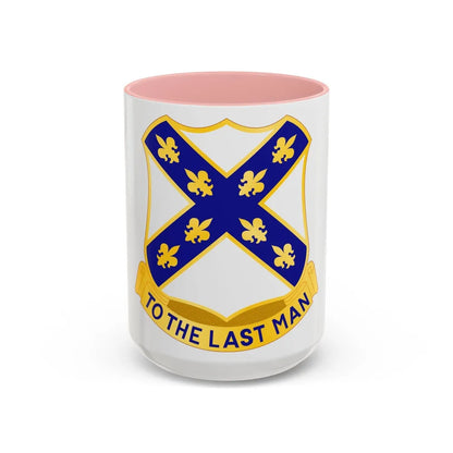 103rd Infantry Regiment (U.S. Army) Accent Coffee Mug-15oz-Pink-Go Mug Yourself