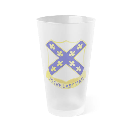 103rd Infantry Regiment (U.S. Army) Frosted Pint Glass 16oz-Go Mug Yourself