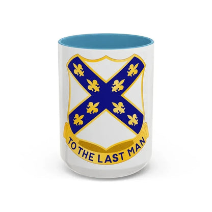 103rd Infantry Regiment (U.S. Army) Accent Coffee Mug 15oz Light Blue - Go Mug Yourself