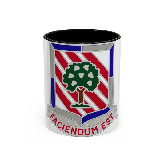 104 Engineer Battalion Obsolete Insignia (U.S. Army) Accent Coffee Mug 11oz Black - Go Mug Yourself