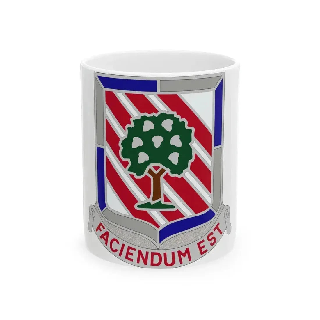 104 Engineer Battalion Obsolete Insignia (U.S. Army) White Coffee Mug 11oz - Go Mug Yourself