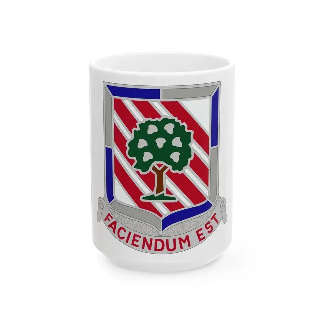 104 Engineer Battalion Obsolete Insignia (U.S. Army) White Coffee Mug 15oz - Go Mug Yourself