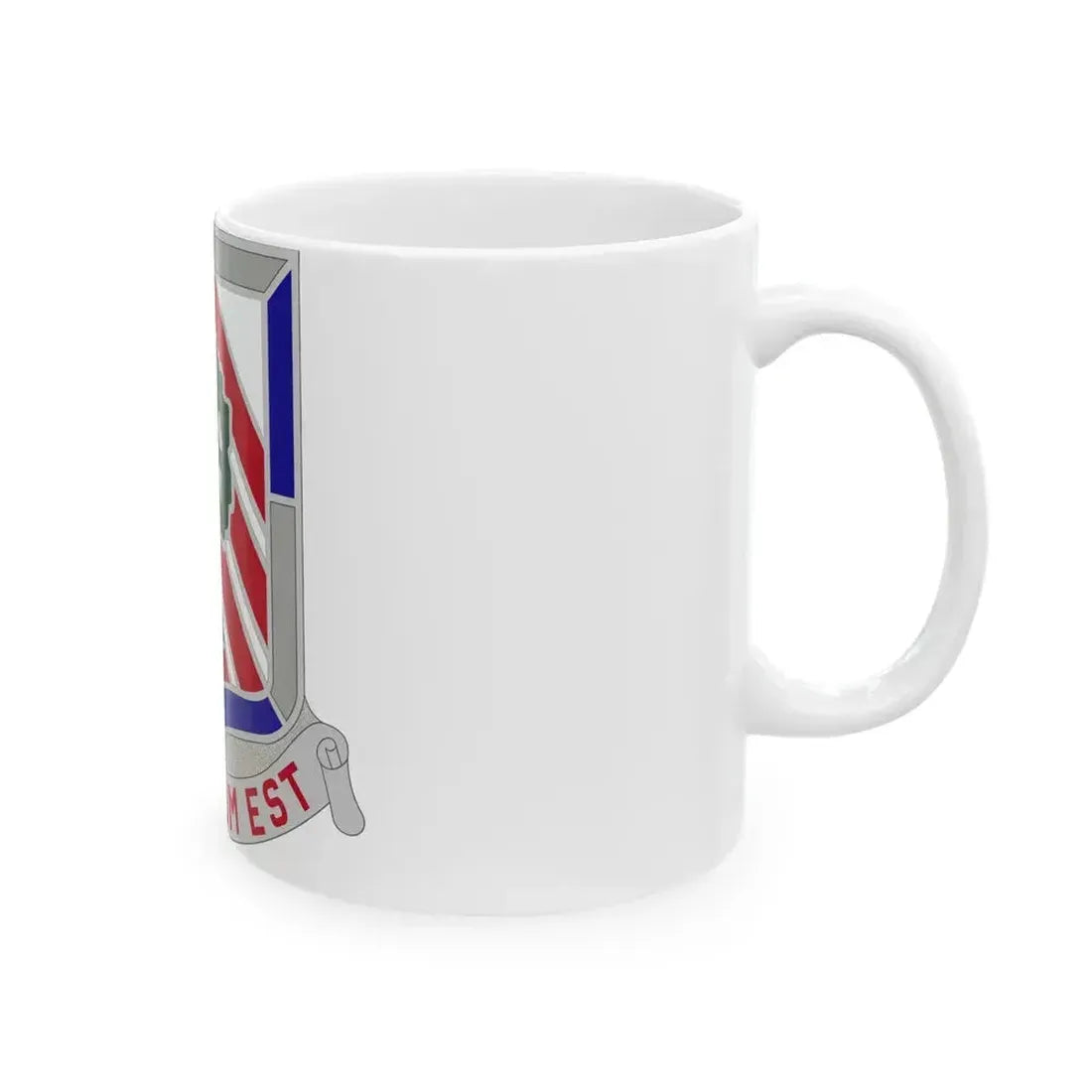 104 Engineer Battalion Obsolete Insignia (U.S. Army) White Coffee Mug - Go Mug Yourself