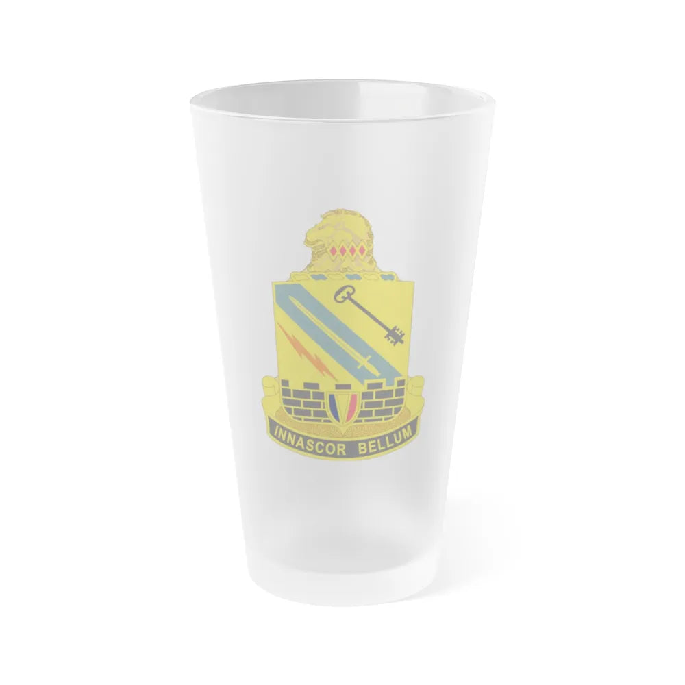 104 Engineer Battalion (U.S. Army) Frosted Pint Glass 16oz-Go Mug Yourself