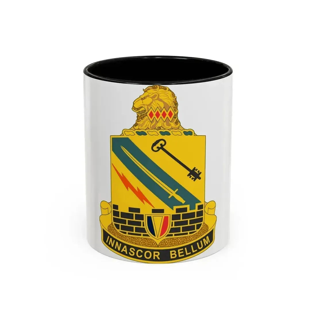 104 Engineer Battalion (U.S. Army) Accent Coffee Mug 11oz Black - Go Mug Yourself