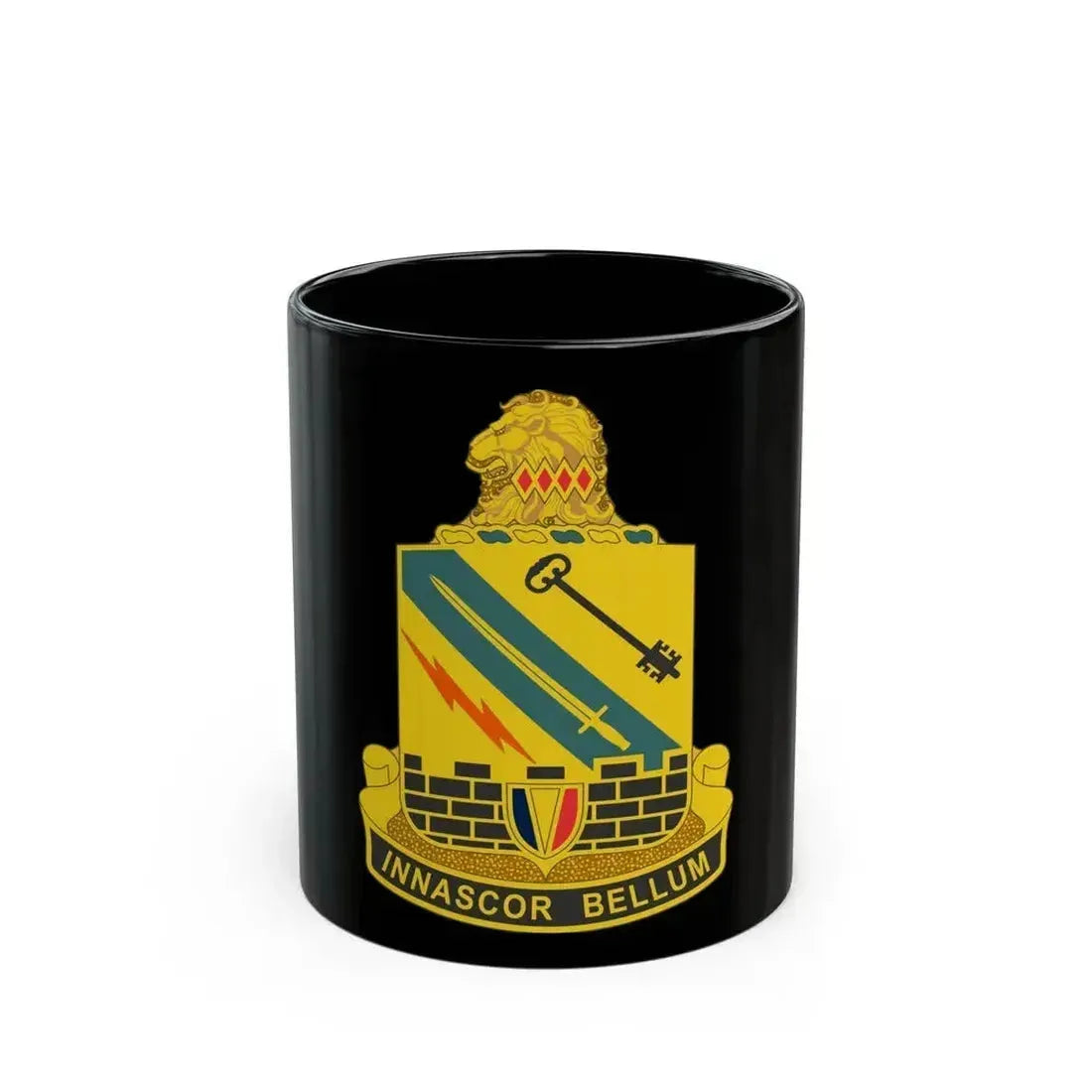 104 Engineer Battalion (U.S. Army) Black Coffee Mug 11oz - Go Mug Yourself