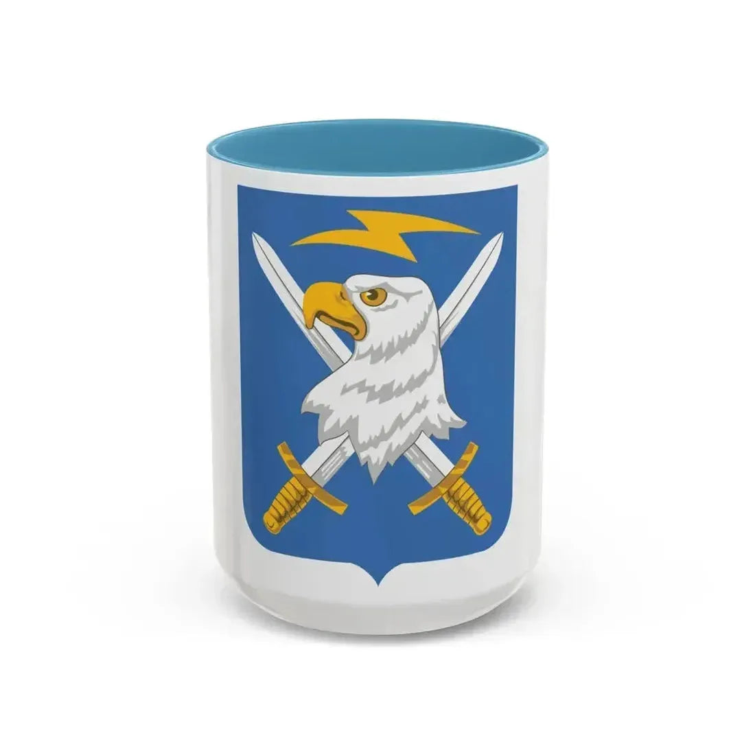 104 Military Intelligence Battalion 2 (U.S. Army) Accent Coffee Mug 15oz Light Blue - Go Mug Yourself