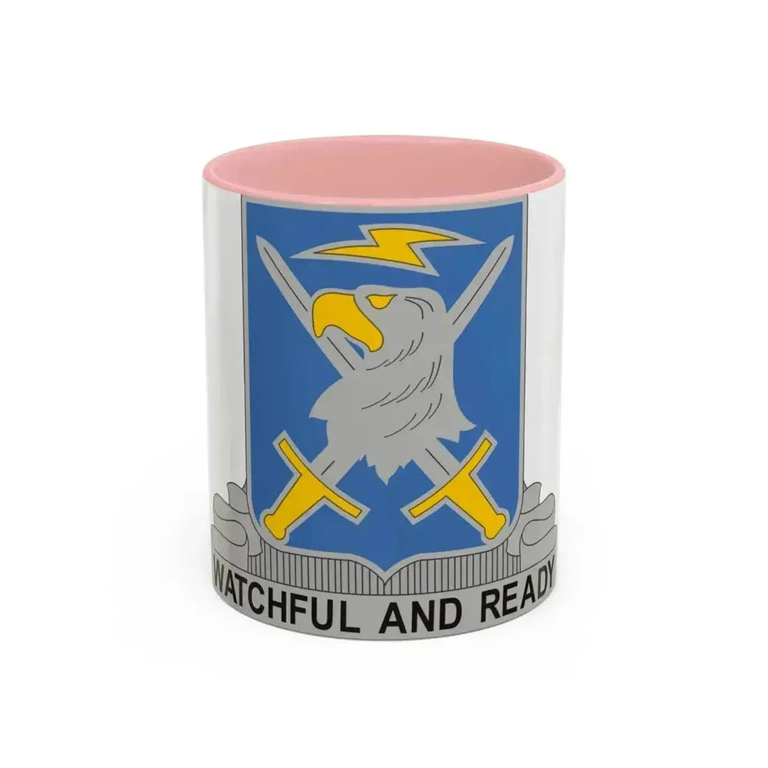 104 Military Intelligence Battalion (U.S. Army) Accent Coffee Mug 11oz Pink - Go Mug Yourself