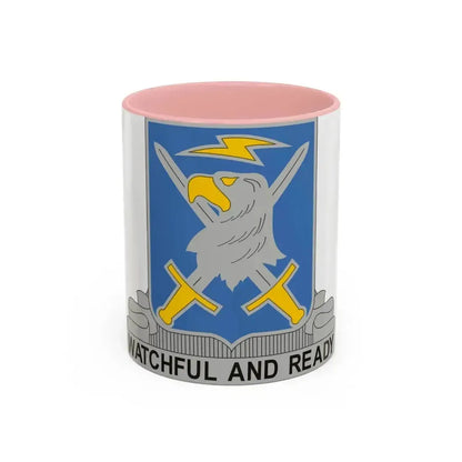 104 Military Intelligence Battalion (U.S. Army) Accent Coffee Mug 11oz Pink - Go Mug Yourself