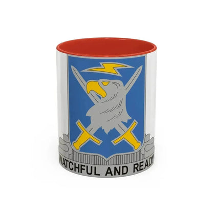104 Military Intelligence Battalion (U.S. Army) Accent Coffee Mug 11oz Red - Go Mug Yourself