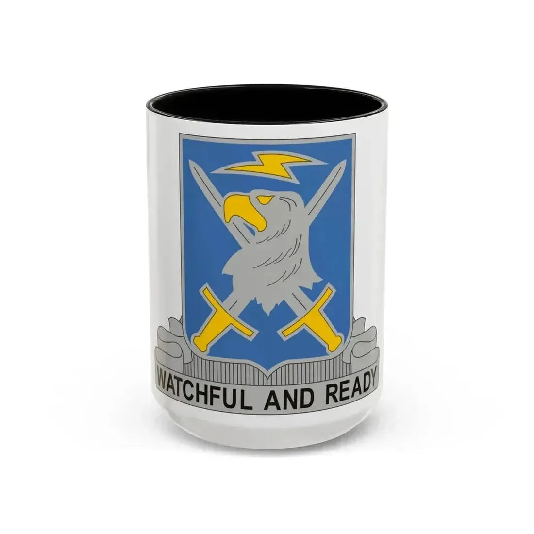 104 Military Intelligence Battalion (U.S. Army) Accent Coffee Mug 15oz Black - Go Mug Yourself