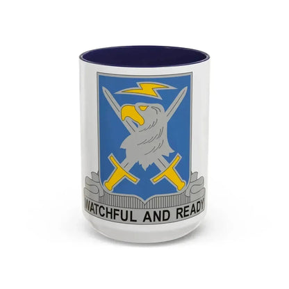 104 Military Intelligence Battalion (U.S. Army) Accent Coffee Mug 15oz Navy - Go Mug Yourself