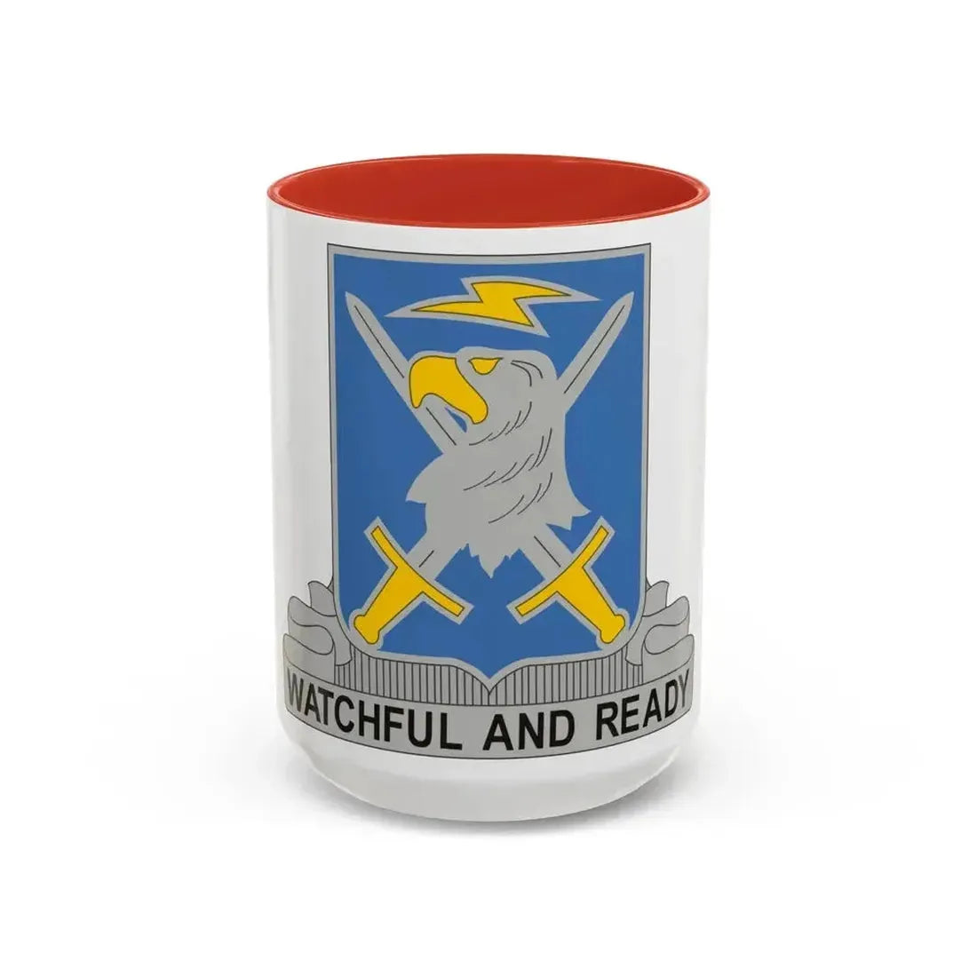 104 Military Intelligence Battalion (U.S. Army) Accent Coffee Mug 15oz Red - Go Mug Yourself