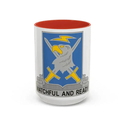 104 Military Intelligence Battalion (U.S. Army) Accent Coffee Mug 15oz Red - Go Mug Yourself