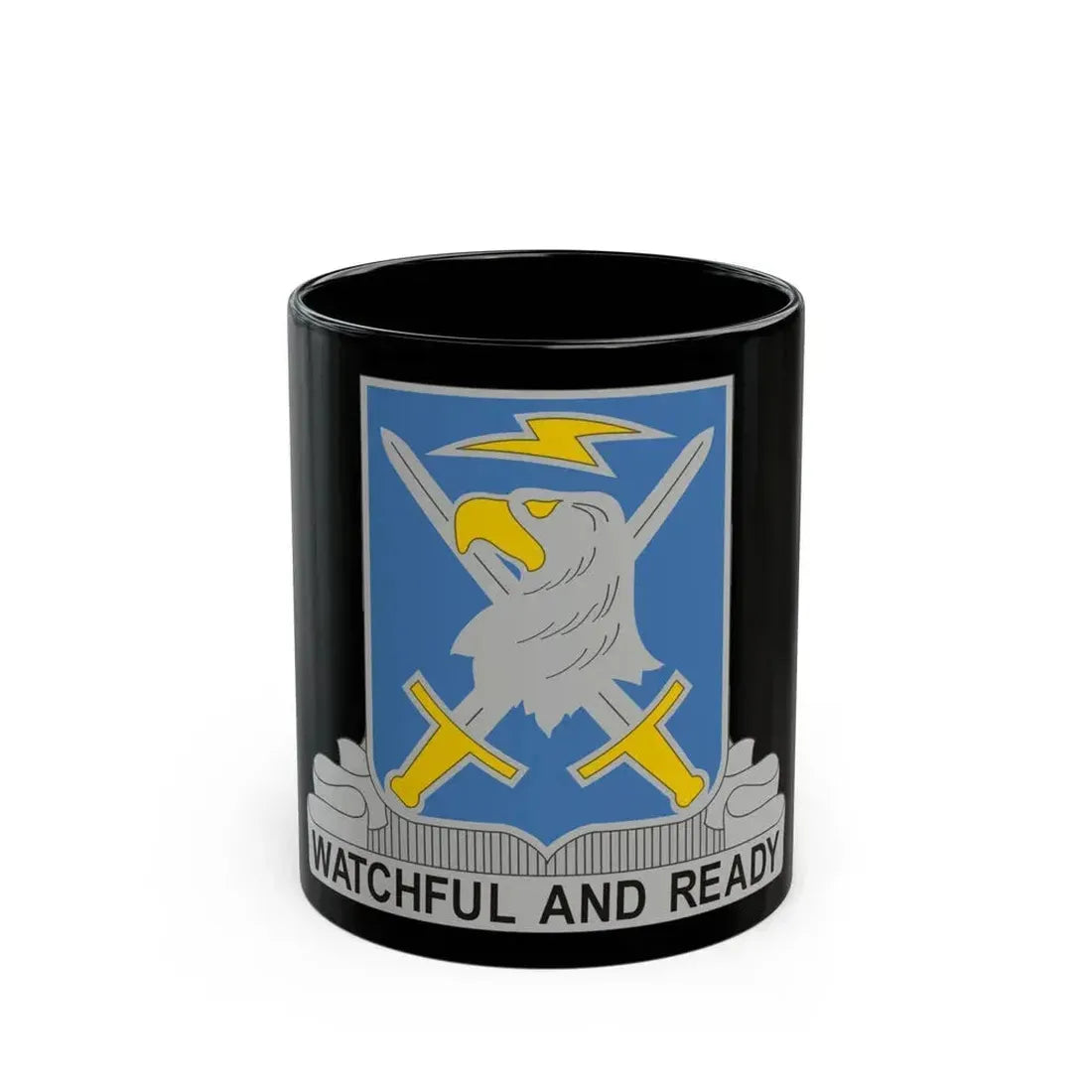 104 Military Intelligence Battalion (U.S. Army) Black Coffee Mug - Go Mug Yourself