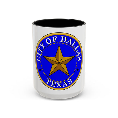 Seal of Dallas - Accent Coffee Mug