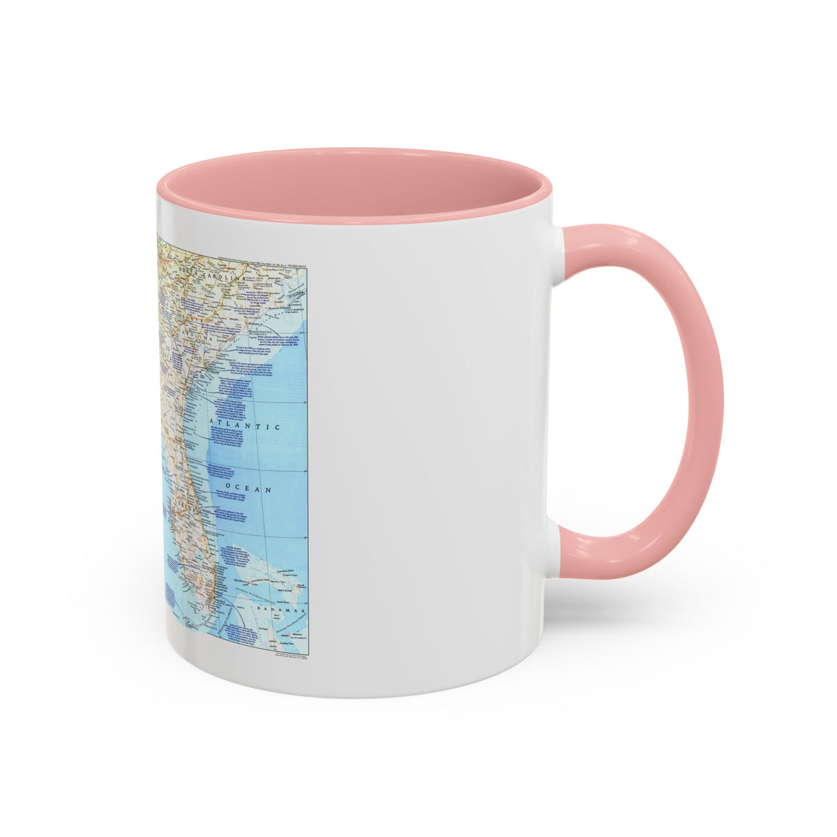 USA - Deep South 1 (1983) (Map) Accent Coffee Mug