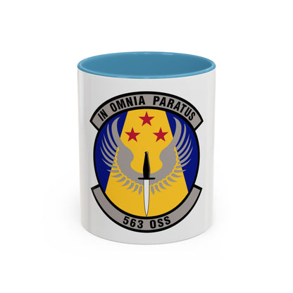 563d Operations Support Squadron (U.S. Air Force) Accent Coffee Mug