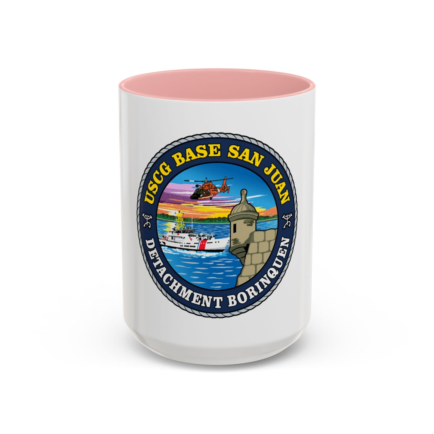 USCG Base San Juan (U.S. Coast Guard) Accent Coffee Mug