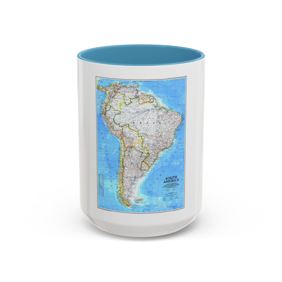 South America (1992) (Map) Accent Coffee Mug