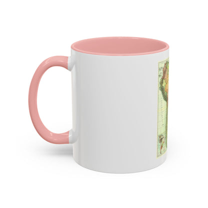 South America (1921) (Map) Accent Coffee Mug