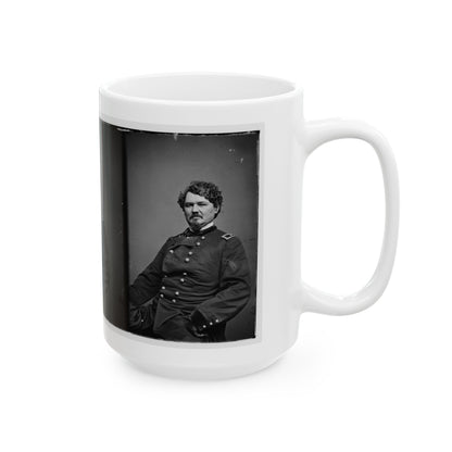 Portrait Of Brig. Gen. Samuel D. Sturgis, Officer Of The Federal Army (U.S. Civil War) White Coffee Mug