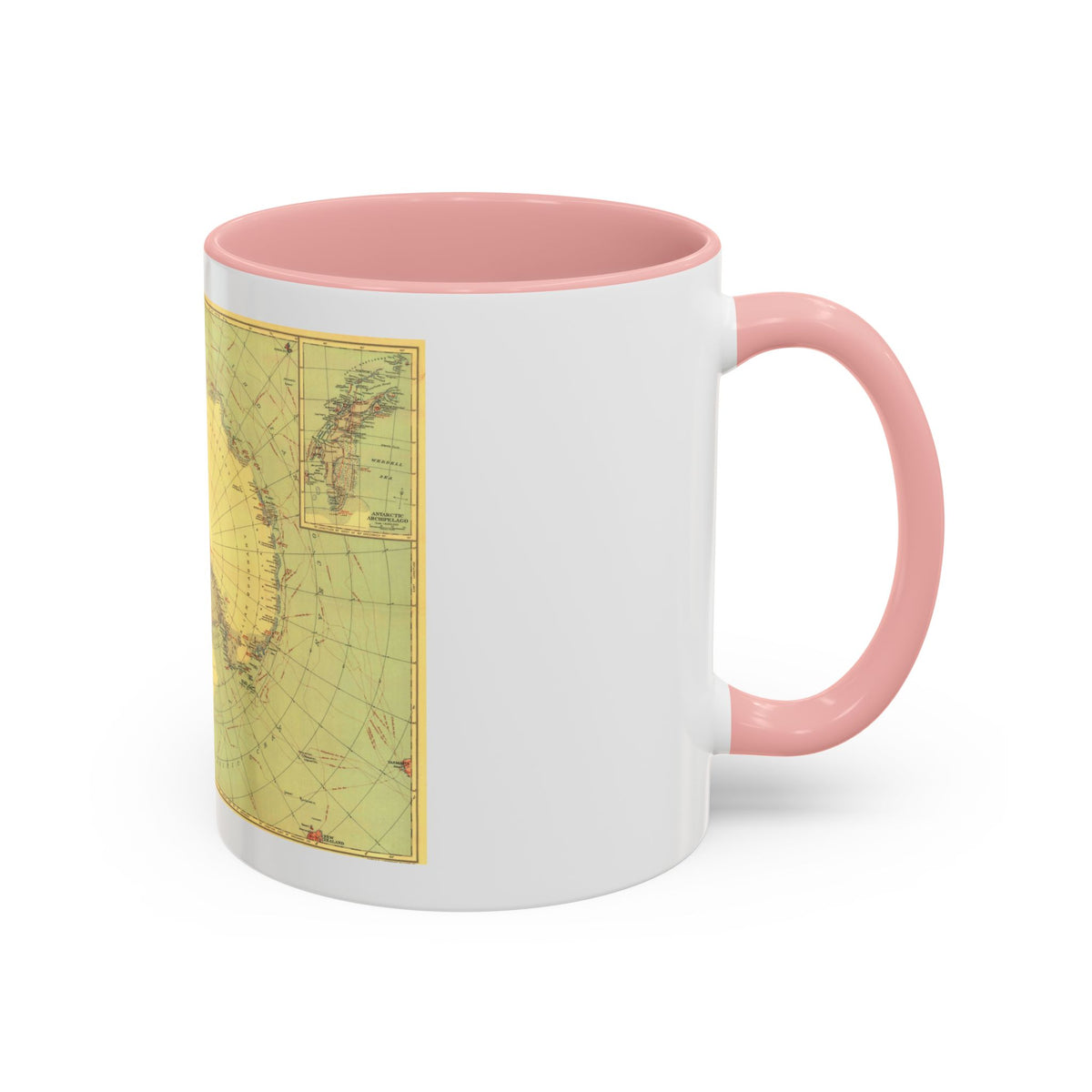 Antarctic Regions (1932) (Map) Accent Coffee Mug