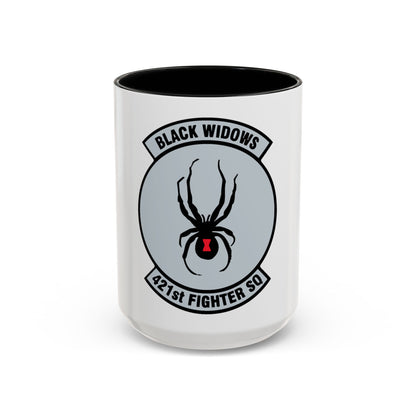421st Fighter Squadron Black Widows (U.S. Air Force) Accent Coffee Mug