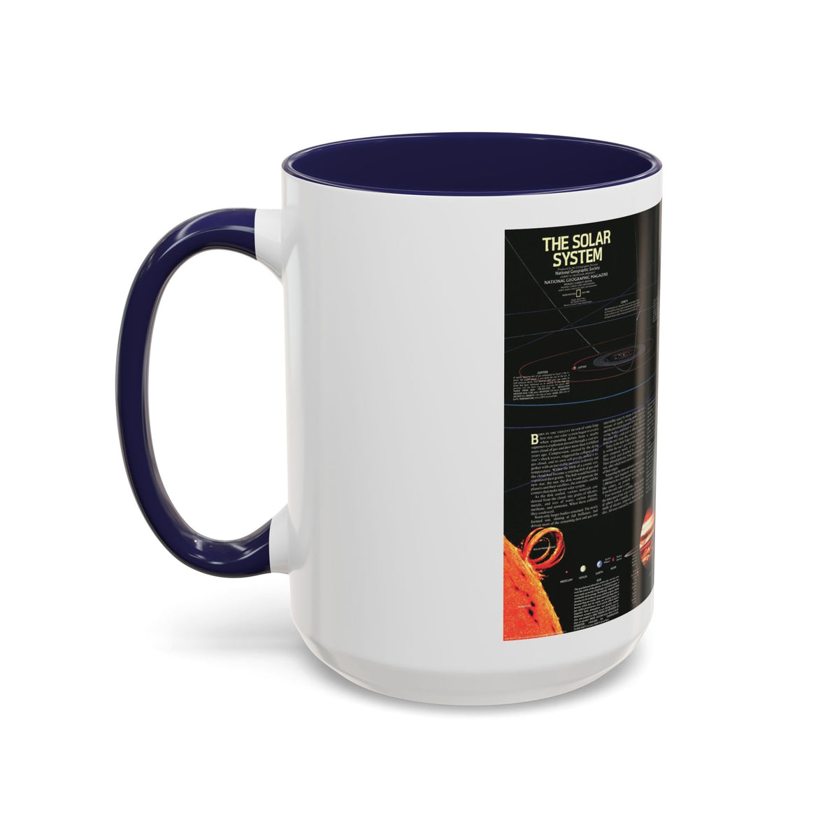 Space - The Solar System (1981) (Map) Accent Coffee Mug