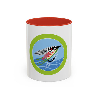 Fly Fishing (Boy Scout Merit Badge) Accent Coffee Mug