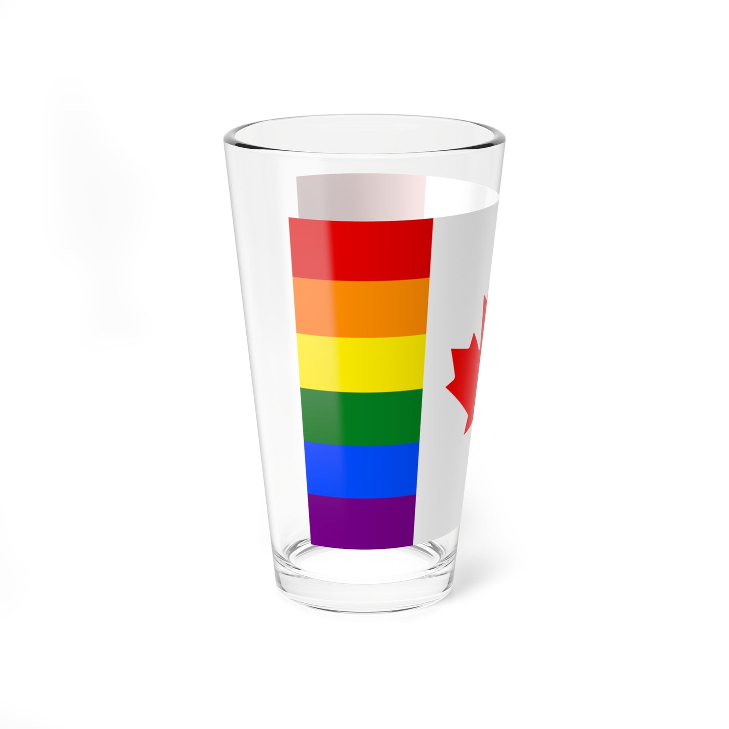Canada Pride flag (Canada) Pint Glass 16oz