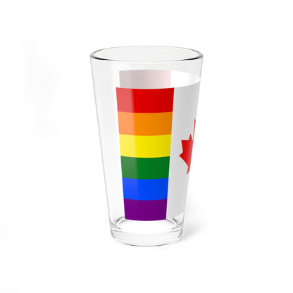 Canada Pride flag (Canada) Pint Glass 16oz