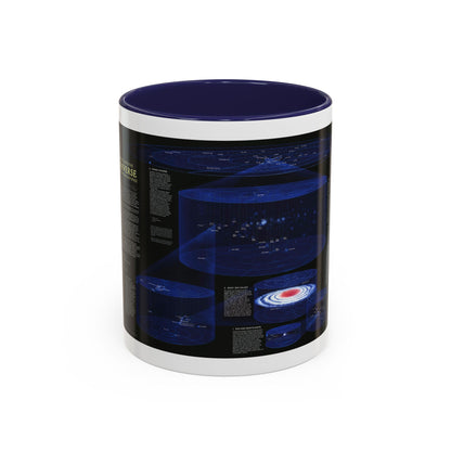 Space - The Universe - Through Time and Space (1983) (Map) Accent Coffee Mug