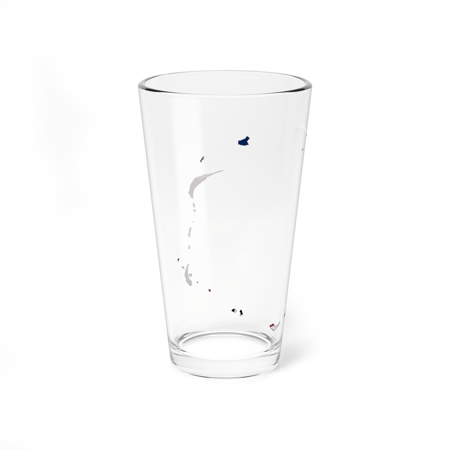 Bikini Atoll Flag Map (Marshall Islands) Pint Glass 16oz