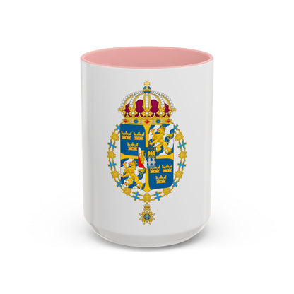 Great coat of arms of Sweden 3 - Accent Coffee Mug