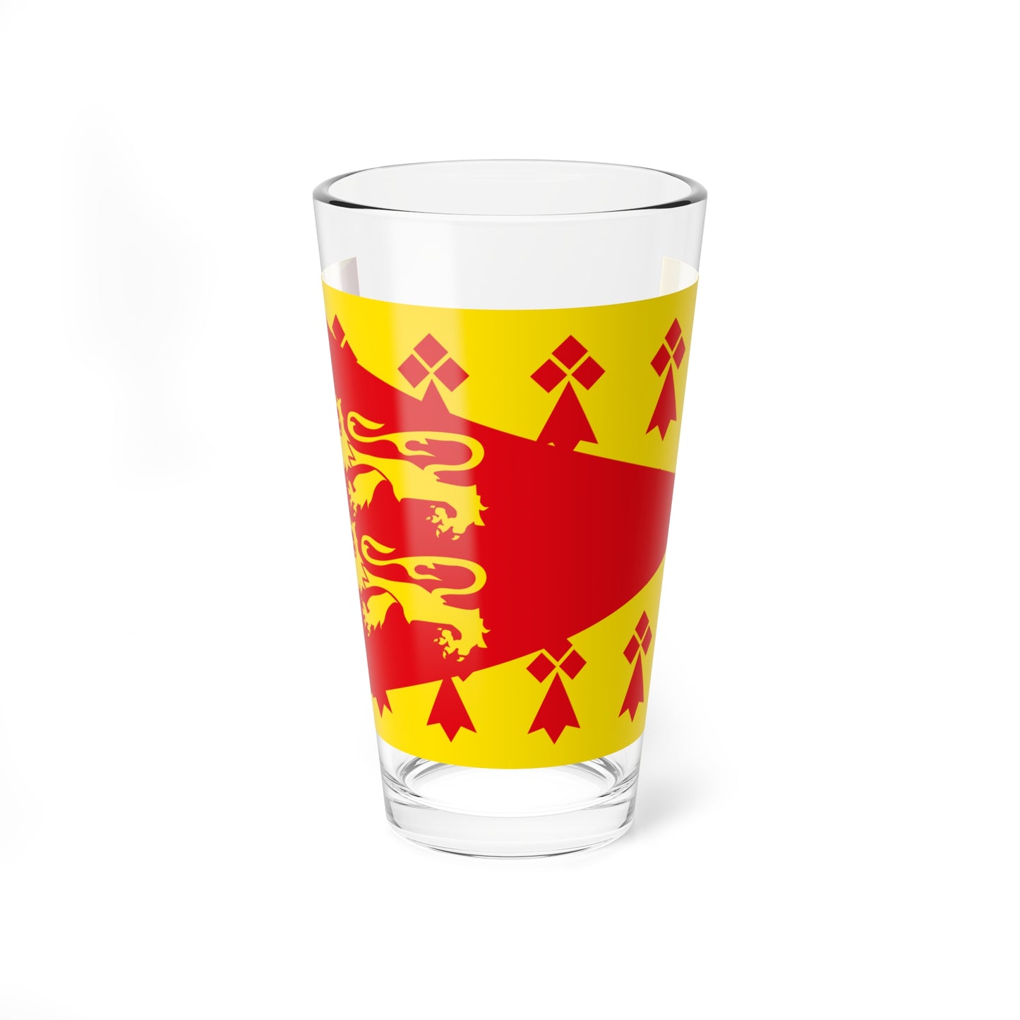 Poher traditional district flag (France) Pint Glass 16oz